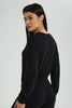 Redtag-Brown-Crew-Neck-Sweatshirt-With-Elasticated-Hem-Colour:Brown,-Filter:Women's-Clothing,-New-In,-New-In-Women,-Non-Sale,-S22B,-Section:Women,-Women-Sweatshirts-Women's-