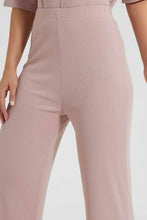 Load image into Gallery viewer, Redtag-Pink-Flared-Leg-Lounge-Pant-With-Emb-Colour:Pink,-Filter:Women&#39;s-Clothing,-New-In,-New-In-Women,-Non-Sale,-S22B,-Section:Women,-Women-Trousers-Women&#39;s-
