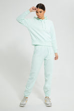 Load image into Gallery viewer, Redtag-Mint-Oversized-Hooded-Sweat-Shirt-With-Embroideredroidery-Loungewear-Women&#39;s-

