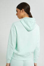 Load image into Gallery viewer, Redtag-Mint-Oversized-Hooded-Sweat-Shirt-With-Embroideredroidery-Loungewear-Women&#39;s-
