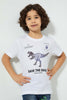 Redtag-White-Oversized-Dino-Print-T-Shirt-All-Over-Prints-Boys-2 to 8 Years