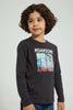 Redtag-Dark-Grey-Dinosaur-Lenticular-Print-T-Shirt-All-Over-Prints-Boys-2 to 8 Years