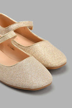 Load image into Gallery viewer, Redtag-Gold-Glitter-Ballerina-Ballerinas-Senior-Girls-5 to 14 Years
