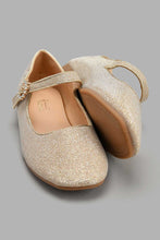 Load image into Gallery viewer, Redtag-Gold-Glitter-Ballerina-Ballerinas-Senior-Girls-5 to 14 Years
