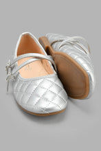 Load image into Gallery viewer, Redtag-Silver-Quilted-Ballerina-Ballerinas-Senior-Girls-5 to 14 Years
