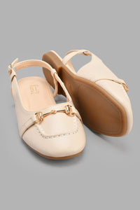 Redtag-Beige-Mule-Ballerinas-Senior-Girls-5 to 14 Years