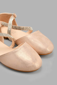 Redtag-Pink-Diamante-Trim-Ballerina-Ballerinas-Senior-Girls-5 to 14 Years