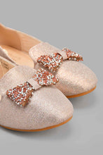 Load image into Gallery viewer, Redtag-Pink-Glitter-Loafer-Ballerinas-Senior-Girls-5 to 14 Years
