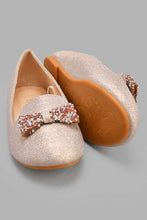 Load image into Gallery viewer, Redtag-Pink-Glitter-Loafer-Ballerinas-Senior-Girls-5 to 14 Years
