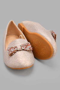 Redtag-Pink-Glitter-Loafer-Ballerinas-Senior-Girls-5 to 14 Years