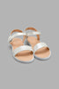 Redtag-White-Glitter-Sandal-Slingbacks-Senior-Girls-5 to 14 Years