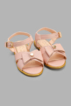 Load image into Gallery viewer, Redtag-Pink-Bow-Detail-Sandal-Sandals-Girls-3 to 5 Years
