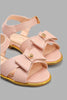 Redtag-Pink-Bow-Detail-Sandal-Sandals-Girls-3 to 5 Years