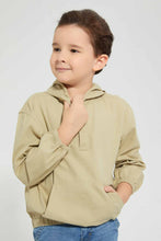 Load image into Gallery viewer, Redtag-Beige-Hooded-Shirt-Casual-Shirts-Boys-2 to 8 Years
