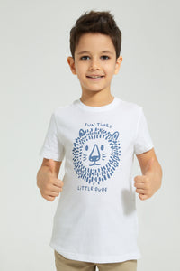 Redtag-Blue-Short-Sleeve-Print-Shirt-And-T-Shirt-Set-Boys-Shirts,-Colour:Blue,-Filter:Boys-(2-to-8-Yrs),-New-In,-New-In-BOY,-Non-Sale,-S22B,-Section:Kidswear-Boys-2 to 8 Years