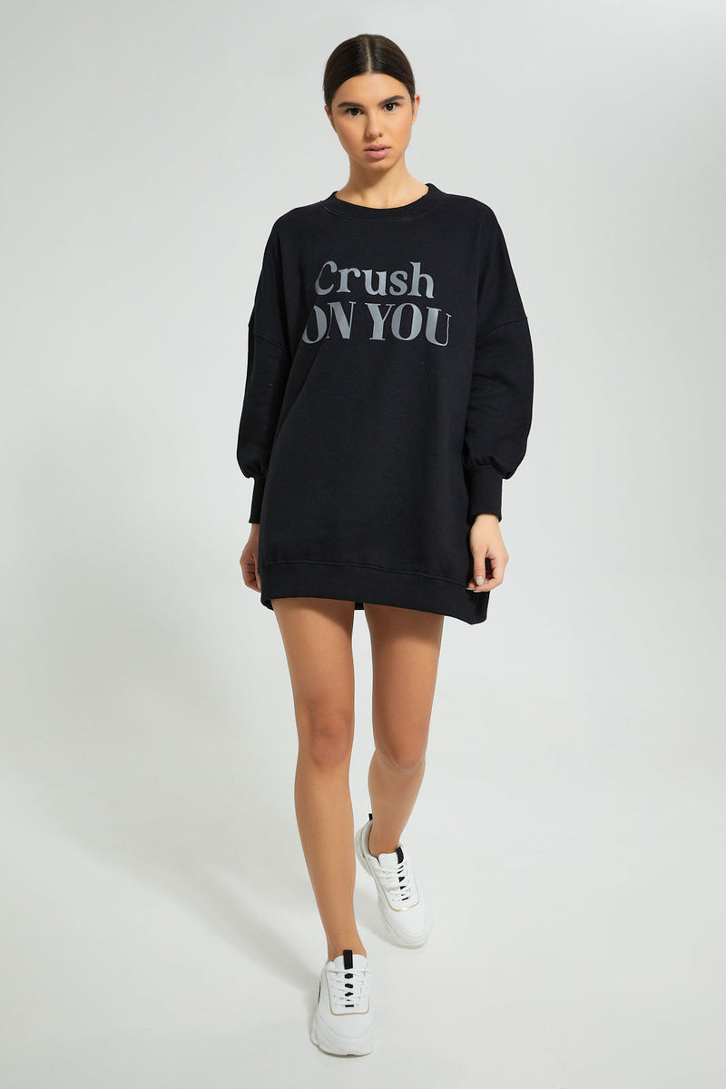 Redtag-Black-Oversize-SweaT-Shirt-Sweatshirts-Women's-