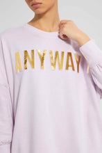 تنزيل الصورة على معرض الصور، Redtag-Lilac-Oversize-SweaT-Shirt-Sweatshirts-Women&#39;s-
