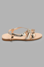 Load image into Gallery viewer, Redtag-Copper-Briaded-Sandal-Sandals-Senior-Girls-5 to 14 Years
