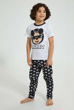 تنزيل الصورة على معرض الصور، Redtag-White-Mickey-Longpant-Set-Sets-Boys-2 to 8 Years
