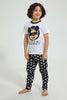 Redtag-White-Mickey-Longpant-Set-Sets-Boys-2 to 8 Years