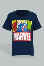 تنزيل الصورة على معرض الصور، Redtag-Navy-Marvel-Longpant-Pyjama-Set-Pyjama-Sets-Boys-2 to 8 Years
