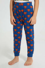 تنزيل الصورة على معرض الصور، Redtag-White-Superman-Longpant-Pyjama-Set-Pyjama-Sets-Boys-2 to 8 Years
