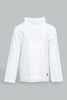 Redtag-White-Turtle-Neck-Long-Sleeve-Tshirt-Long-Sleeves-Infant-Boys-3 to 24 Months