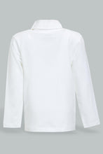 Load image into Gallery viewer, Redtag-White-Turtle-Neck-Long-Sleeve-Tshirt-Long-Sleeves-Infant-Boys-3 to 24 Months
