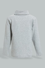 Load image into Gallery viewer, Redtag-Grey-Turtle-Neck-Long-Sleeve-Tshirt-Long-Sleeves-Infant-Boys-3 to 24 Months
