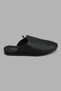 Redtag-Black-Mule-Mules-Senior-Boys-5 to 14 Years