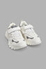 Redtag-White-Fabric-Block-Chunky-Sneaker-Sneakers-Senior-Boys-5 to 14 Years