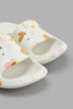 Redtag-White-Cookie-Print-Slide-Sliders-Girls-3 to 5 Years