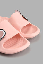 Load image into Gallery viewer, Redtag-Pale-Pink-Bunny-Slide-Colour:Pink,-Filter:Girls-Footwear-(3-to-5-Yrs),-GIR-Flip-Flops,-New-In,-New-In-GIR-FOO,-Non-Sale,-S22A,-Section:Kidswear-Girls-3 to 5 Years
