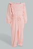 Redtag-Dusty-Pink-Frilled-Solid-Jumpsuit-Jumpsuits-Infant-Girls-3 to 24 Months