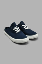 Load image into Gallery viewer, Redtag-Navy-Lace-Up-Mule-BSR-Casual-Shoes,-Colour:Navy,-Filter:Boys-Footwear-(5-to-14-Yrs),-New-In,-New-In-BSR-FOO,-Non-Sale,-S22A,-Section:Kidswear-Senior-Boys-5 to 14 Years
