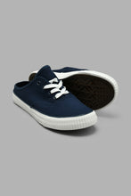 Load image into Gallery viewer, Redtag-Navy-Lace-Up-Mule-BSR-Casual-Shoes,-Colour:Navy,-Filter:Boys-Footwear-(5-to-14-Yrs),-New-In,-New-In-BSR-FOO,-Non-Sale,-S22A,-Section:Kidswear-Senior-Boys-5 to 14 Years
