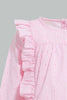 Redtag-Pink-Frilled-Polkadot-Blouse-Blouses-Infant-Girls-3 to 24 Months