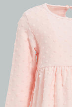 تنزيل الصورة على معرض الصور، Redtag-Pink-Jacquard-Dress-Dresses-Infant-Girls-3 to 24 Months
