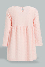 تنزيل الصورة على معرض الصور، Redtag-Pink-Jacquard-Dress-Dresses-Infant-Girls-3 to 24 Months
