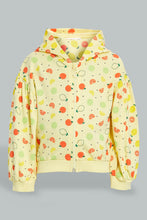 تنزيل الصورة على معرض الصور، Redtag-Yellow-Placement-Print-Sweat-Top-Sweatshirts-Infant-Girls-3 to 24 Months
