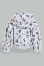 Load image into Gallery viewer, Redtag-Grey-Melange-Placement-Print-Sweat-Top-Sweatshirts-Infant-Girls-3 to 24 Months
