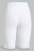 Redtag-White-Plain-Knit-Short-With-Lace-Briefs-Shorts-Women's-