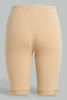 Redtag-Beige-Plain-Knit-Short-With-Lace-Briefs-Shorts-Women's-