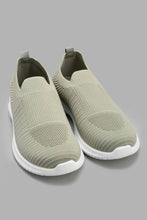 Load image into Gallery viewer, Redtag-Olive-Knit-Slip-On-Slip-Ons-Senior-Boys-5 to 14 Years
