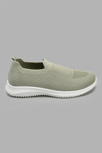 Load image into Gallery viewer, Redtag-Olive-Knit-Slip-On-Slip-Ons-Senior-Boys-5 to 14 Years
