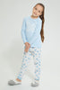 Redtag-Pink-Lace-Heart-Fleece-Nightsuit-Pyjama-Sets-Girls-2 to 8 Years