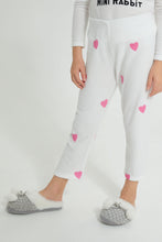 Load image into Gallery viewer, Redtag-Pink-Rabbit-Fleece-Nightsuit-Pyjama-Sets-Girls-2 to 8 Years
