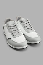 Load image into Gallery viewer, Redtag-White-Fabric-Block-Sneaker-Sneakers-Men&#39;s-
