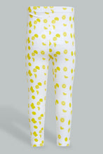 Load image into Gallery viewer, Redtag-White-Solid-Legging-Leggings-Infant-Girls-3 to 24 Months
