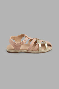 Redtag-Pale-Pink-Fisherman-Sandal-Fisherman-Senior-Girls-5 to 14 Years